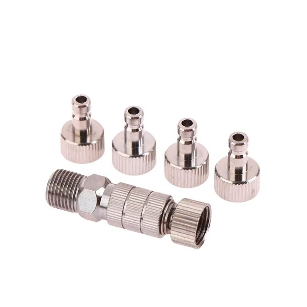 5Pcs Airless Air Gravity Model Airbrush Quick Disconnect Coupler Male Fitting 1/8 INCH Fitting Air Brush Parts Adjustment Valve
