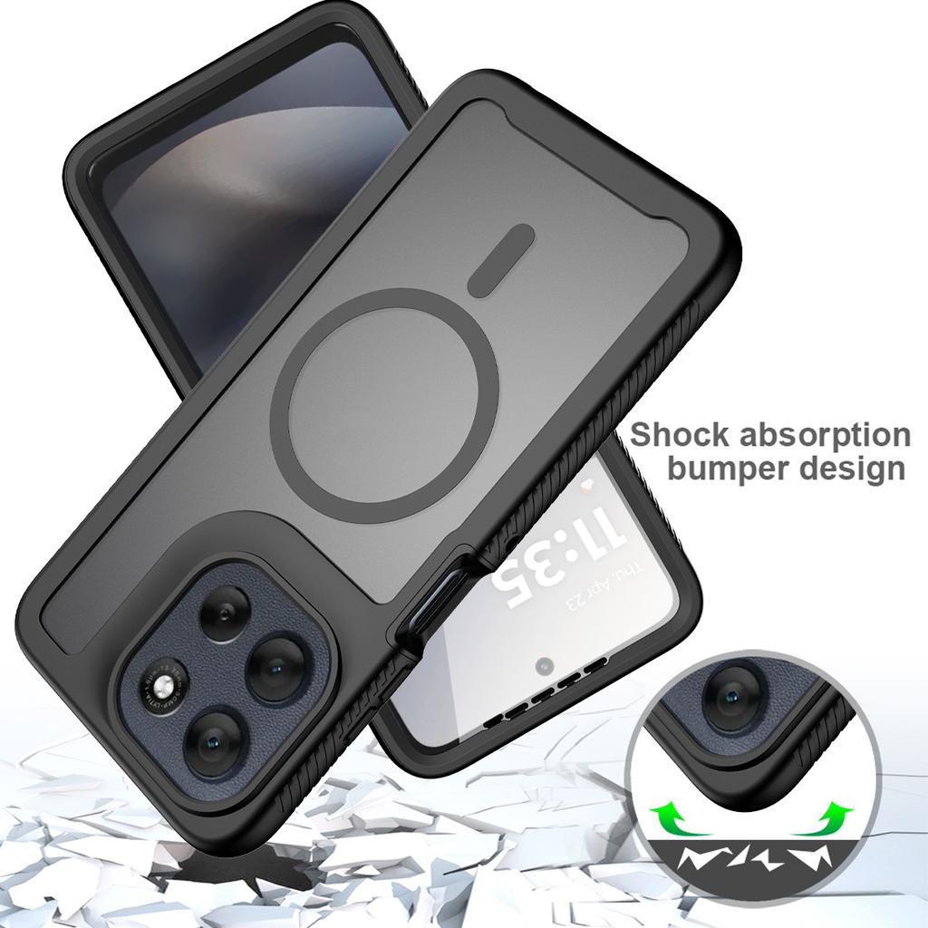 Armor 3IN1 Full-body PC+TPU Case for Motorola Moto G77 G67 G17 G86 G56 G06 G55/35/15/05 Magnetic Shockproof Screen Protect Cover