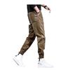 Tooling Pants Men's Autumn New Splicing Contrasting Casual Pants Gray Loose Wide-leg Tied Men's Trousers