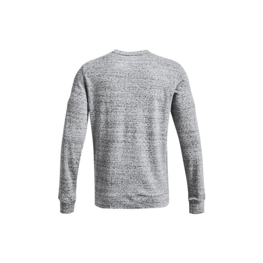 Under Armour Rival Crew Neck Sports Casual Pullover Sweatshirt Men Sweatshirt Gray 1370404-112
