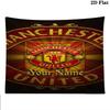 Manchester United F Custom Name Wall Tapestry Aesthetic Wall Hanging Printed Fabric Blanket Decorative Tapestries for Bedroom Living Room Home Decor