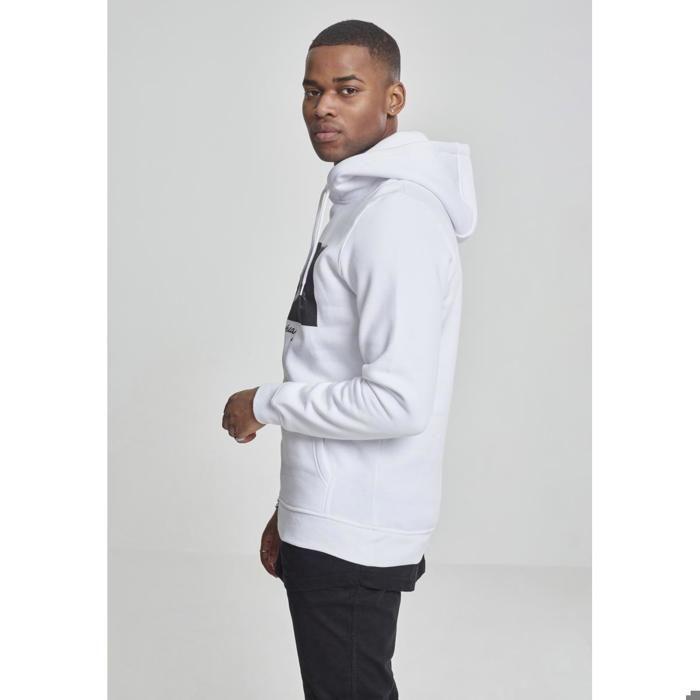 Sweatshirt - Mister Tee - pray - Weiß - Langärmlig - Kapuzenkragen