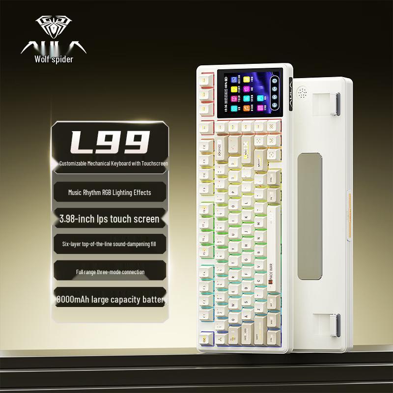 AULA L99 Tri-Mode Smart Screen Mechanical Keyboard