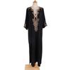 European-American Embroidered V-Neck Cotton Swimsuit Cover-Up