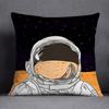 Astronaut Collection Pattern Decorative Pillowcase, Square Pillowcase, Home Office Decor