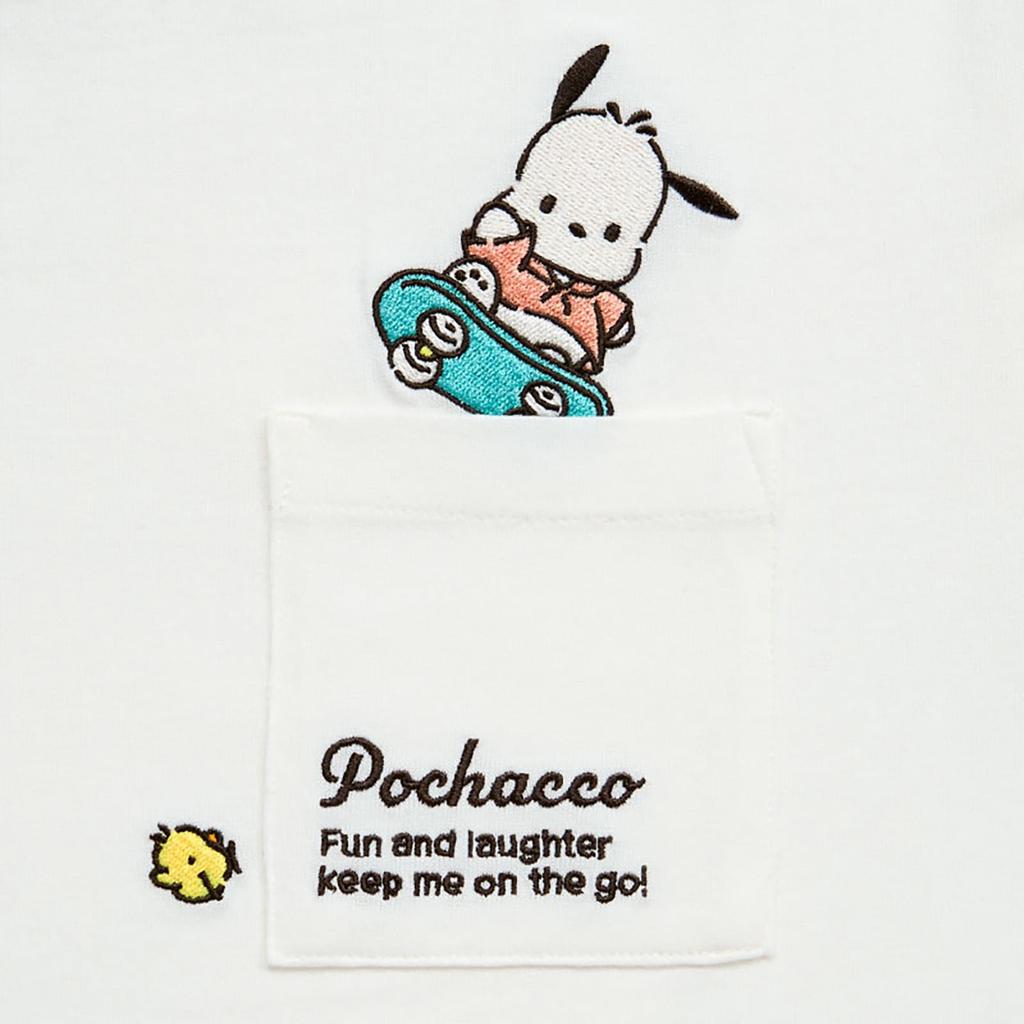 Sanrio חולצת טי Pochacco מכותנה 608394, 100% כותנה,
