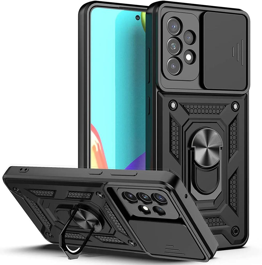 Armor Shockproof Magnetic Ring Stand Holder Case  For Samsung Galaxy S24 S23 S22 S21 Ultra S24 Plus S20FE  Note 20 10 Lens Cover