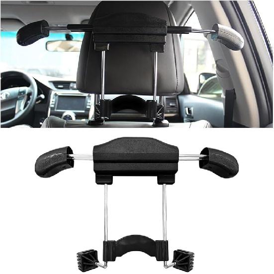 Car Coat Hanger, Multifunctional Retractable Automotive Headrest Back Seat Coat Hanger Hook Organizer Holder For Clothes Coat Suit Jacket Shirts,