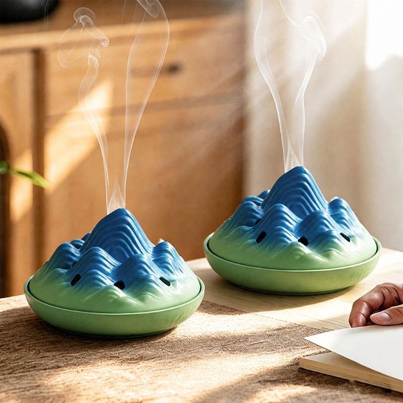Porta bobine antizanzare Portaincenso Supporto per bobine repellenti per zanzare per Sala Yoga Ufficio di Casa Giardino Esterno Interno Decorazioni