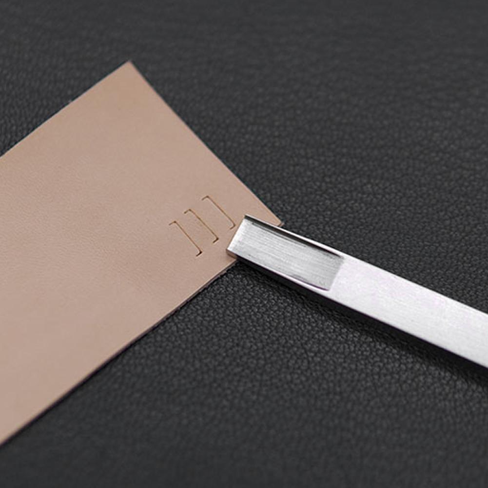 Poinçon en cuir Acier allié Artisanat du cuir Tissage à la main Outil de poinçonnage de fente 10.0mm