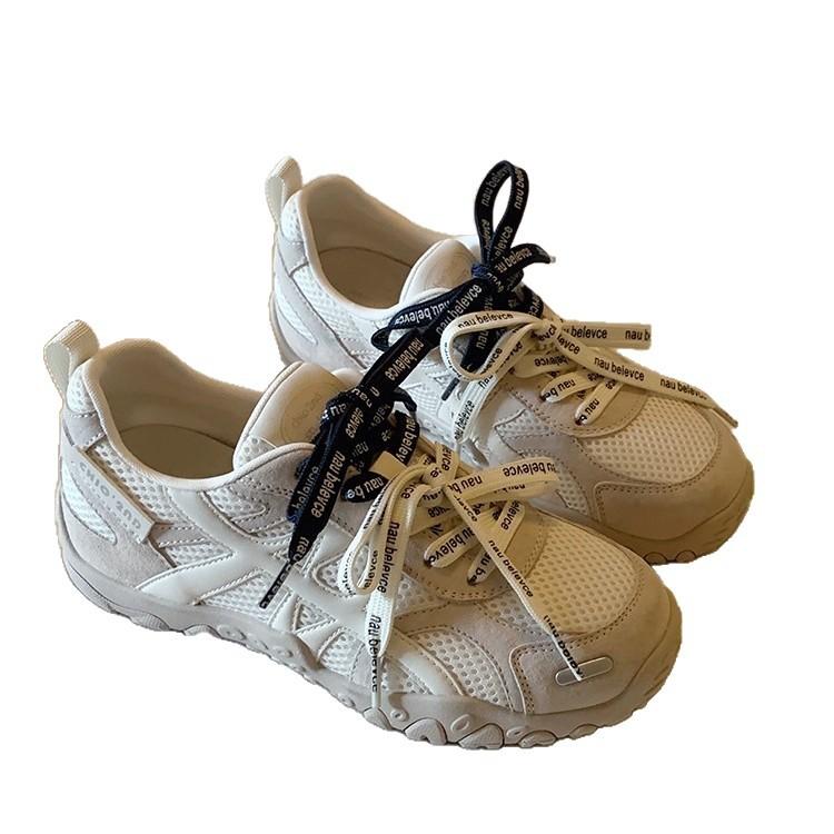 Red Platform German Training Shoes Women 2025 New Leather Versatile Casual Sports Shoes Female Internet Celebrity Explosion Forrest Gump Shoes Women