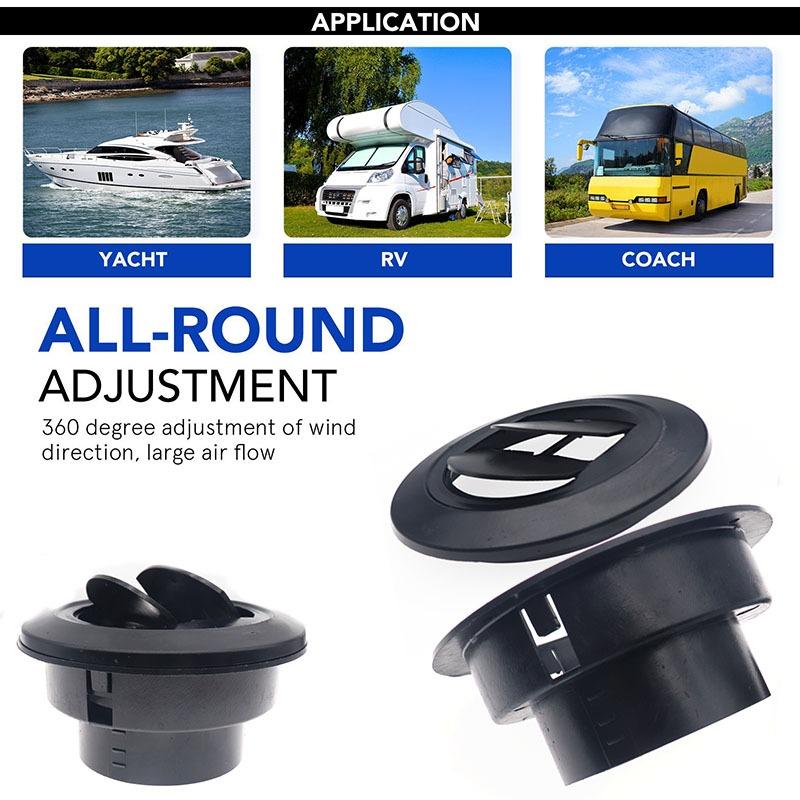 75mm  Air Vent Outlet Flat Heater Air Heater Ducting For Webasto Eberspacher Parking Heater 75mm Car Air Outlet Vent