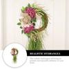 Artificial Hydrangea Wreath Home Decor Indoor Welcome Flower Vine Garland HangingFront Door Wedding Party