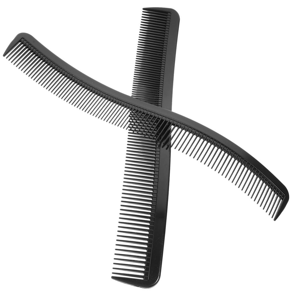 2Pcs S-Shaped Hairdressing Comb Professional Salon Hair Styling Comb Tight Tooth for Barbershop Travel Portable Lightweight