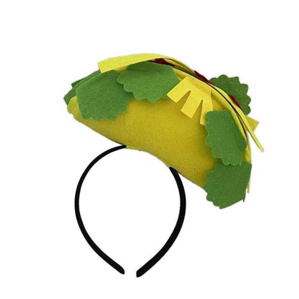 Halloween Taco Hair Hoop Funny Creative Pizza Hat Friends French Fries Hat  Women