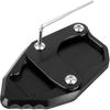 Worldmotop Motorcycle Kickstand Pad Extension Pad Replacement for Honda CRF300L CRF300 L Rally 2021 2022 Extender Side Stand Plate Pad(Black)