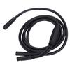 Electric Cycle Connector Cable 4.9FT Water Resistant Controller To Display Throttle Headlight Connecting Extension
