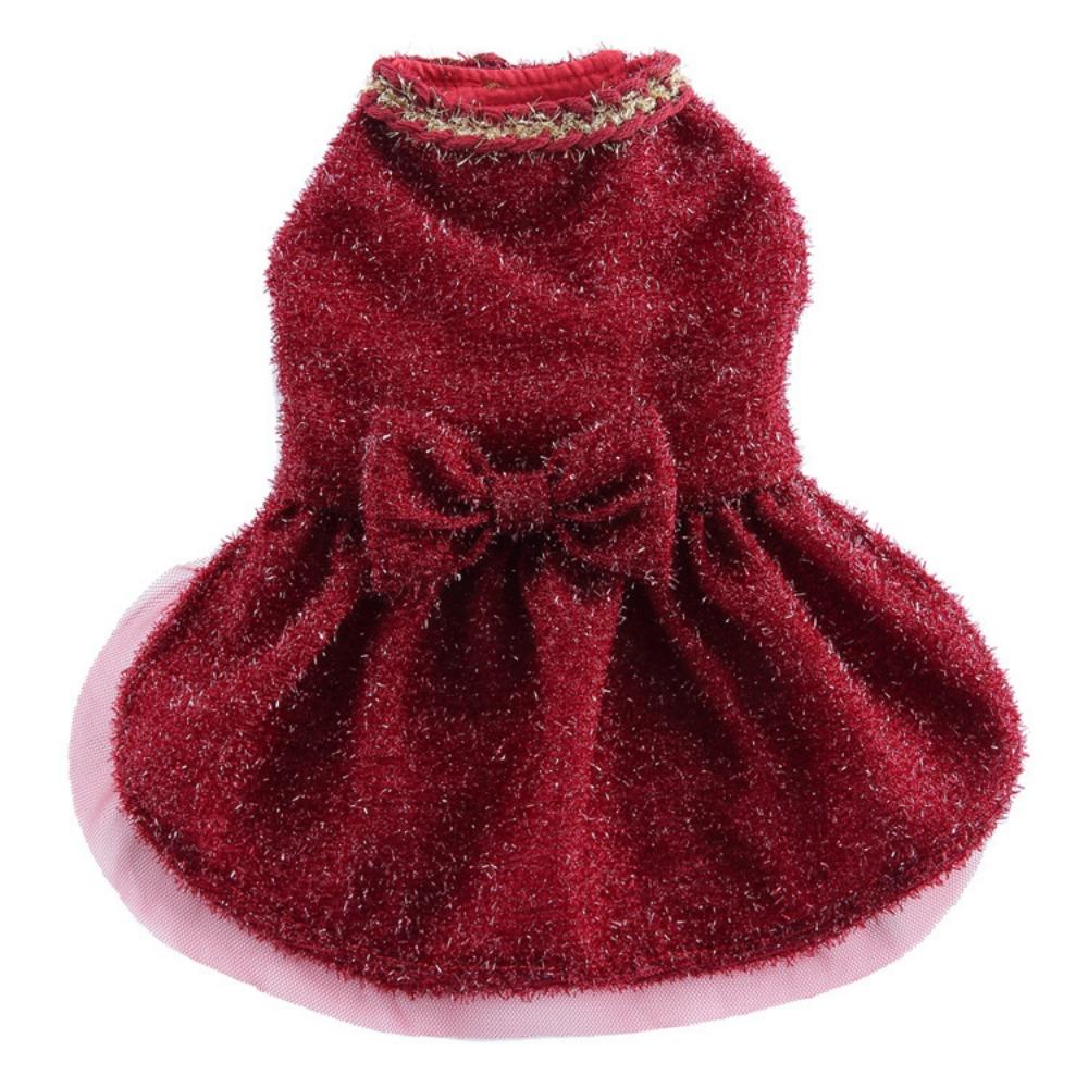 25 Years Old New Sweetheart Princess Dress Cross-border Pet Teddy Dog Cat Bow Gauze Dress Evening Dress