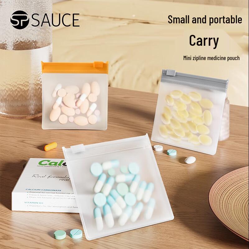 

SP SAUCE Portable Medicine Organizer Bags 10 Count