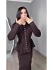 Elegant Intellectual European Long Sleeve Dress Set - Autumn 2025 New Style