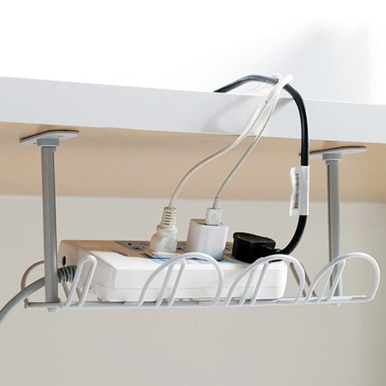 Home Table Bottom Steckdosenhalter Hängeregal Drahtkorb Organizer