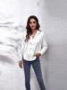 23 Colors Satin Long Sleeve Women's Shirt with Lapel - European & American Style