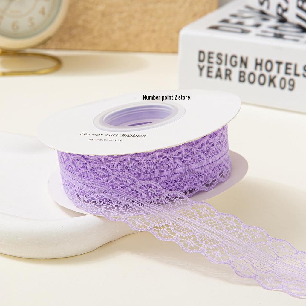 Blumenband zum Valentinstag: 25 Yards Hohlspitze für Kuchen- und Blumenstraußverpackungen