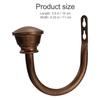 2pcs Curtain Hooks Wall Mounted U-Shape Holdbacks For Home Decor Multi Use Iron Hangers Bedroom Bathroom Kitchen Garage