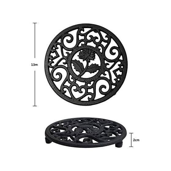 Nambu Ironware pot holder, pot holder, cast iron teapot holder, kitchen, bottle holder, cooking utensil, flower shape