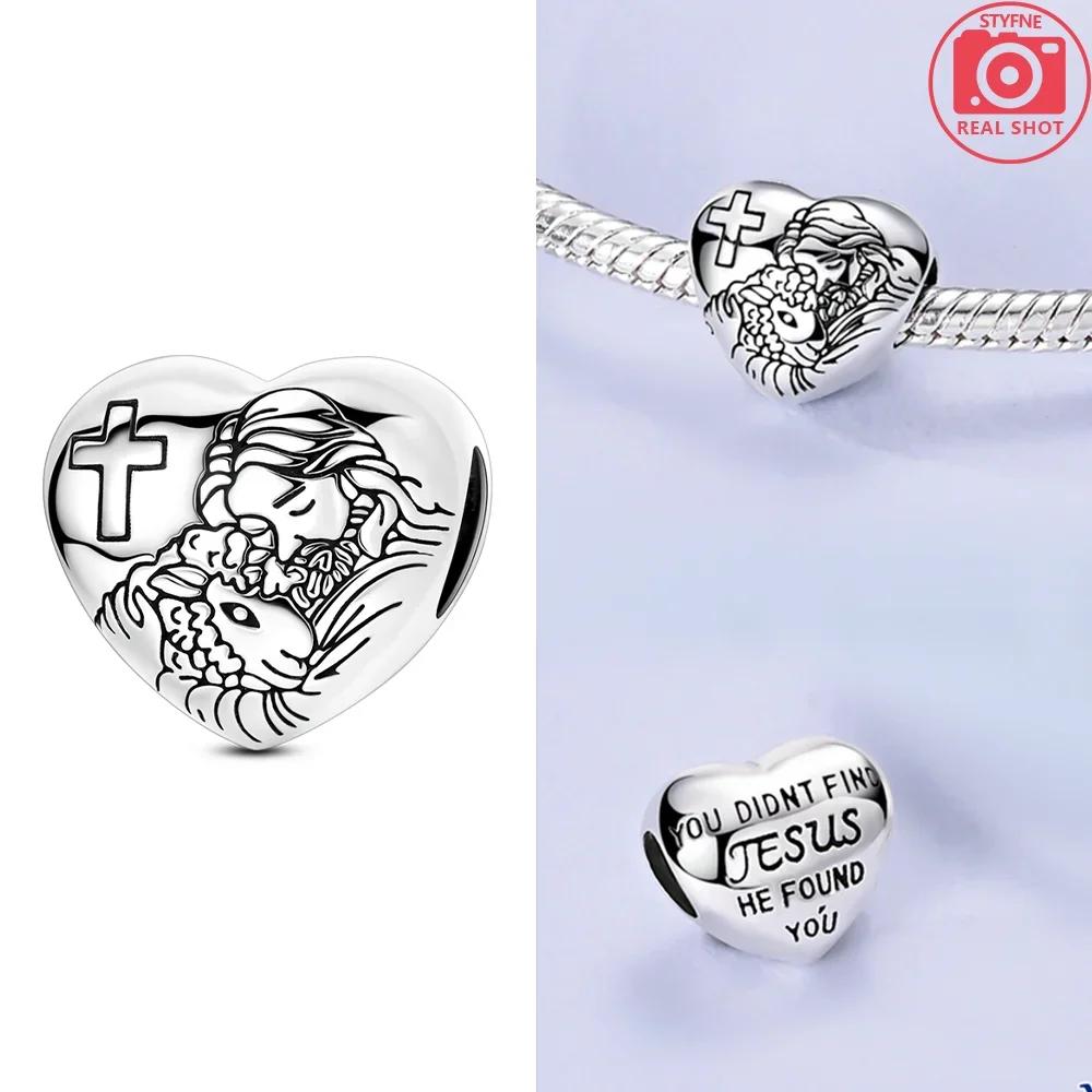 Original Butterfly Red Crab Crayfish Heart Blue Zircon Charm Beads Fit Braceletcopper Women Diy Fine Gift Jewelry Necklace