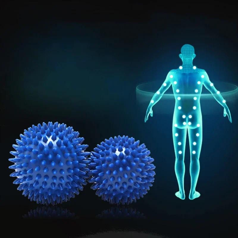 7/9cm Fitness Physiotherapy PVC Ball Hard Spiked Massage Ball Relieve Plantar Fasciitis Portable Equipment Body Building Sports