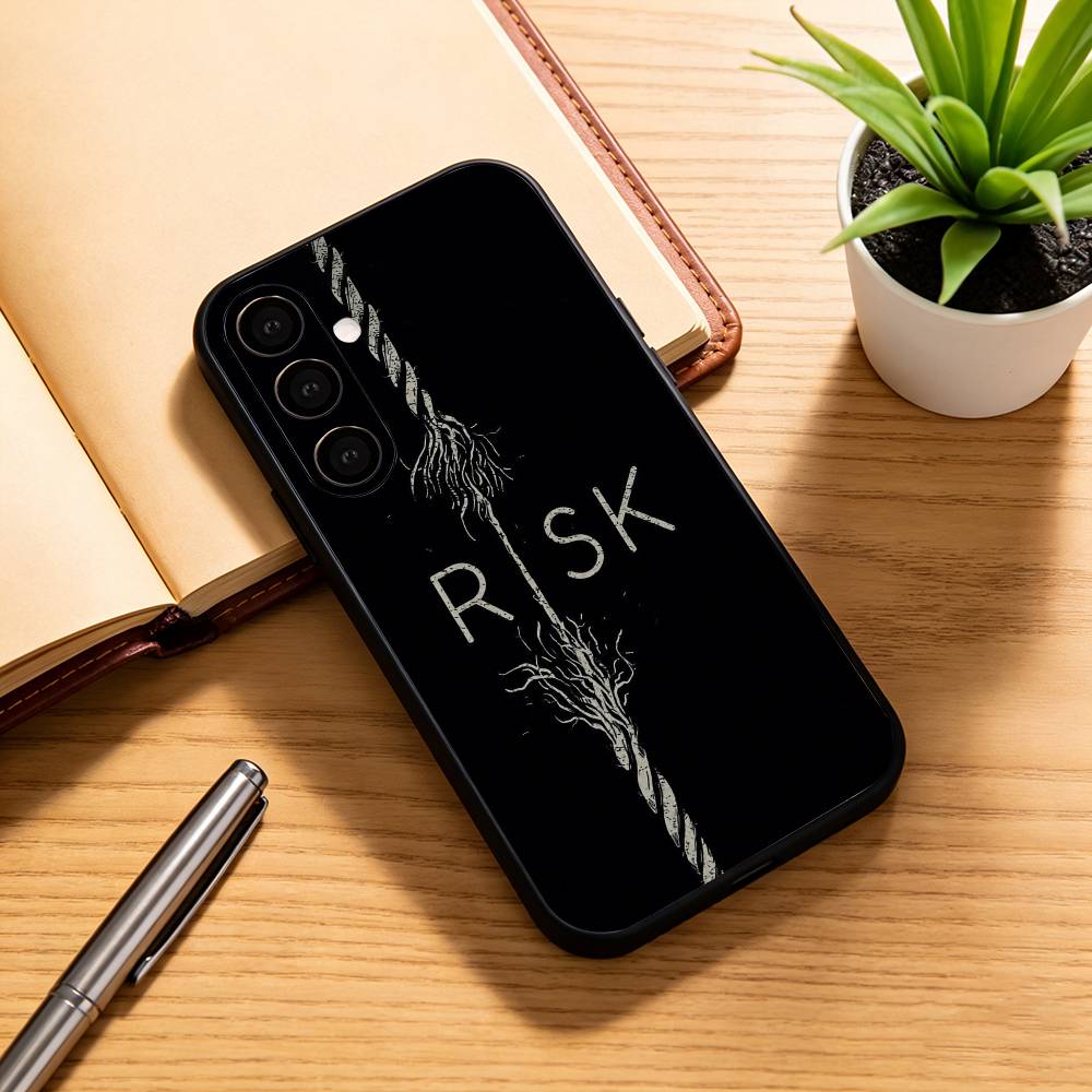 Day Trader Trading RISK RICH Phone Case For Samsung Galaxy A73,A72,A71,A70,A53,A52,A51,Others Soft Black Cover