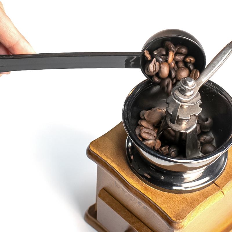 Coffee Spoon Tamping Scoop 2 in 1 for Coffee Powder Coffeeware Measuring Tamper Spoon Plastic Kitchen Accessories 1Pcs