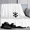1 pezzo Giappone Anime Berserk Coperta Microfibra Biancheria da Letto Coperta da Campeggio Lusso Soffice Portatile Ufficio Ipoallergenica Flanella