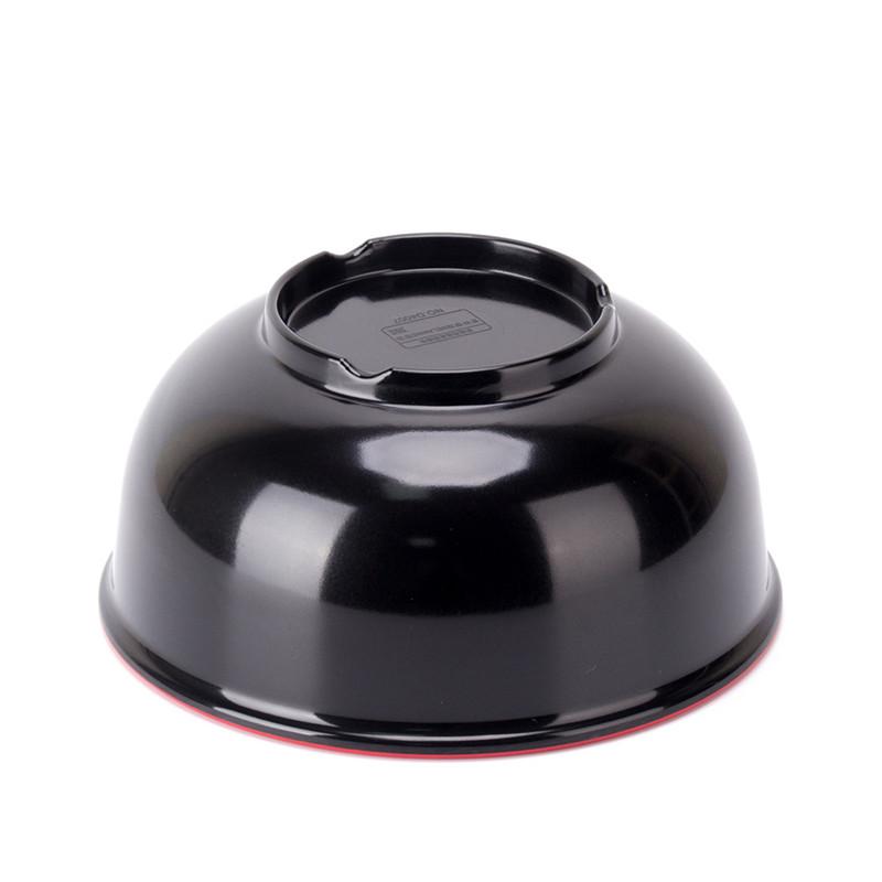 Black Red Melamine Bowls Deep Soup Rice Porridge Bowl Breakfast Dinner Tableware Anti-Fall Straight Edge Kitchen Food Container