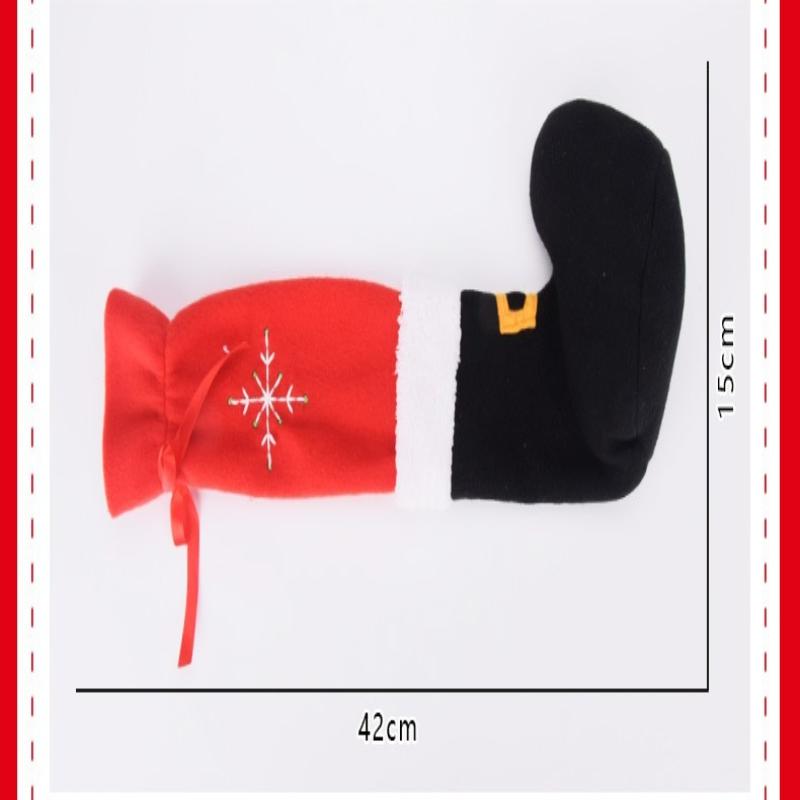 4Pcs Christmas Furniture Chair Leg Cover Floor Protectors Xmas Feet Sleeve Decor Santa Table Leg Chair Foot Covers 2025