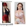 tufangcod®Silicone Doll TPE Material Head (set hair)+TPE Normal Body shape100-168cm+(Default No Attachment)
