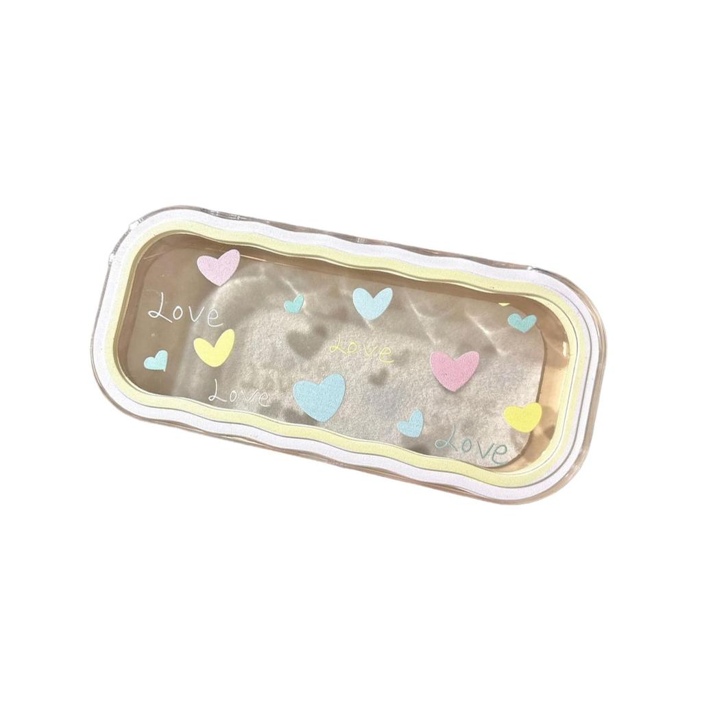 Minimalist Floral Bow Wavy Eyeglass Case,Creative Personalized Glasses Storage Box, Butterfly Kitty Eyewear Holder For Students