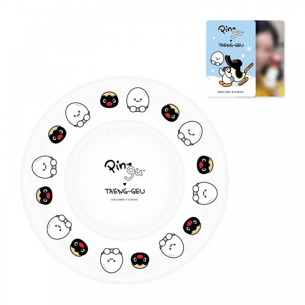 Стеклянная тарелка Pingu X Taeng 11 Официальный мерч из Pop-Up Store