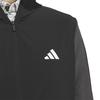 Adidas Golf Stretch Hoodie Golf Men's Fabric-Mix Jacket, White/Alumina