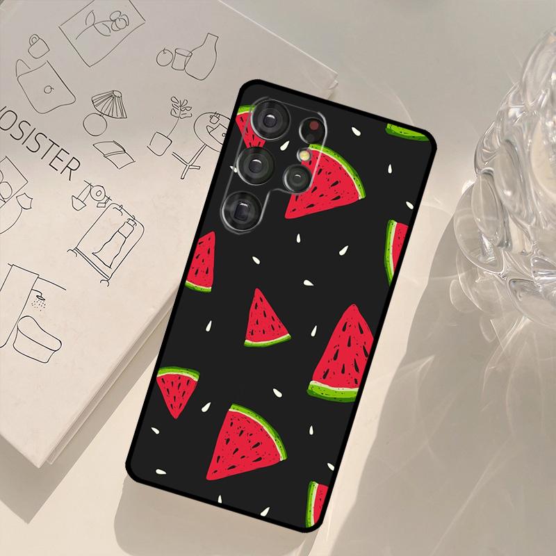 Summer Fruit Watermelon Case For Samsung Galaxy S23 S21 S22 Ultra S20 FE S8 S9 S10 Plus Note 10 Note 20 Ultra Cover