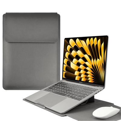 LuFiYa Laptop Sleeve with PC Stand and Mouse Pad Compatible with MacBook Air Pro iPad Lenovo HP Inch Laptop Thin PU Leather Computer Sleeve Laptop