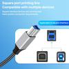 0.3m Plug and Play USB-A 3.0 to USB-B Square Port Male to Male Data Cable for Printer