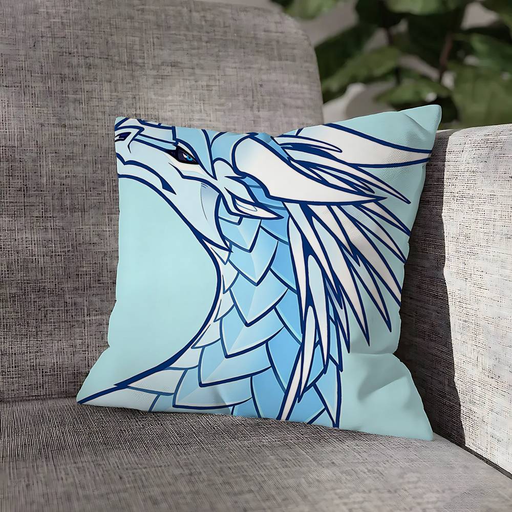 W-Wings of F-Fire Dragon Throw Pillow Case For 50cm 40cm 55cm 45cm 30cm Square Bedroom Pillowcase Cover