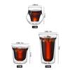 Kreatives Teeglas, doppelwandiges Design, transparentes Glas, Kaffeetasse, Glasbecher