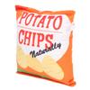 Potato Chips Plush Dog Toy Built In Rattling Paper Bite Resistant Squeaky Snack Bag Dog Toy for Puppy Potato Chip Orange