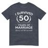 Regali Anniversario di Matrimonio 50 Anni Coppia Marito Moglie 50 Anni Maglietta