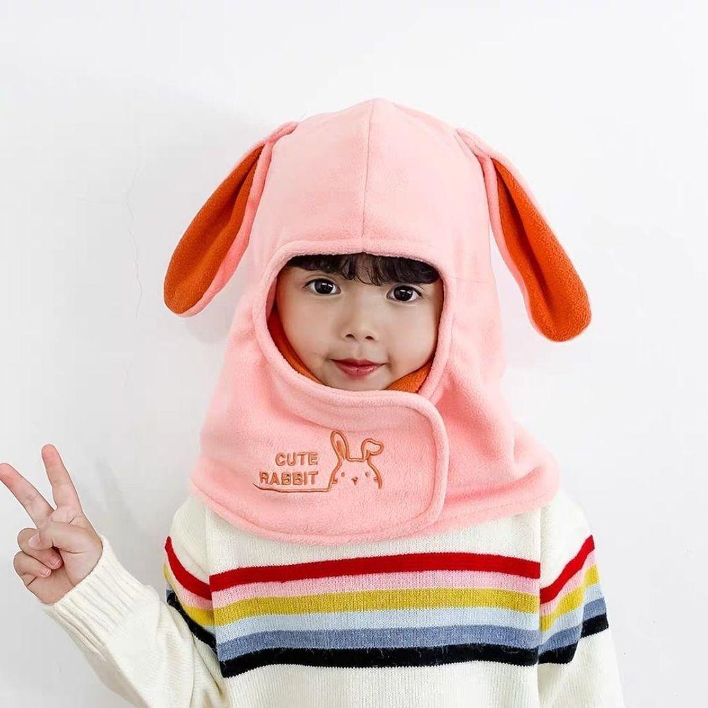 Childrens Winter Warmth Hat With Mask And Earmuffs For Toddler Protection