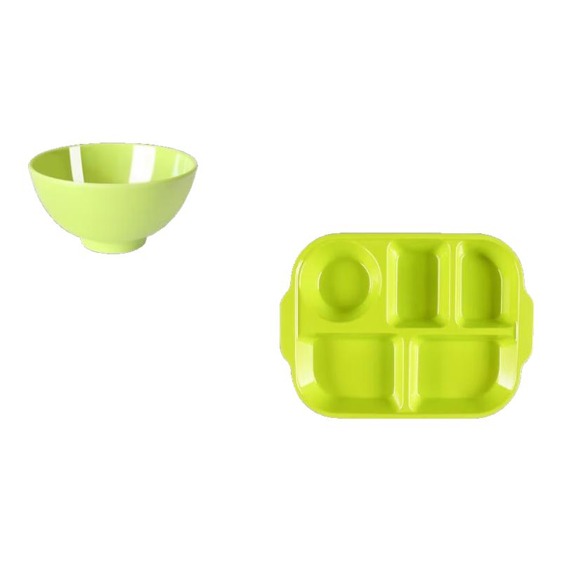 Melamine Partitioned Fast Food Tray Set