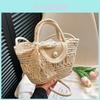 Stylish Large Capacity Woven Shoulder Bag Chic Summer 2024 Trendy Tote Bag For Women